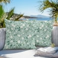 thumbnail image 4 of Country Flower Camellia Outdoor Pillow Covers Pack of 2 Green Farm Floral Waterproof Throw Pillow Covers Decorative Cushion Cases for Patio Garden Tent Balcony Couch 16x16 inch, 4 of 8