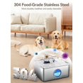 thumbnail image 3 of Fuente de agua para perros SIBAYS 15L de acero inoxidable de gran capacidad, 3 of 8
