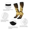 thumbnail image 3 of Pofeuu Golden Glitter And Light Print Stockings, Adult Running Hiking Socks for Youth and Adult, 3 of 6
