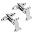 thumbnail image 1 of BodyJ4You 2PC Cufflinks Personalized Initials Letter I Men's Button Shirt Business Gift, 1 of 6