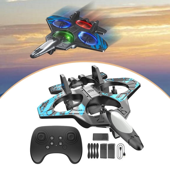 Avión planeador RC de juguete para pasatiempos, con velocidad ajustable, listo para volar, avión RC para niños, de control remoto de espuma para niñas azul