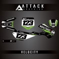 thumbnail image 2 of Attack Graphics Custom Velocity Complete Bike Graphics Kit for Kawasaki KX65 2002, 2 of 3