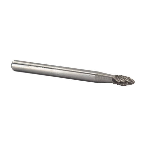 Drill America SH-53 3/16" X 3/8" SH53 Flame Carbide Bur 1/8" Shank
