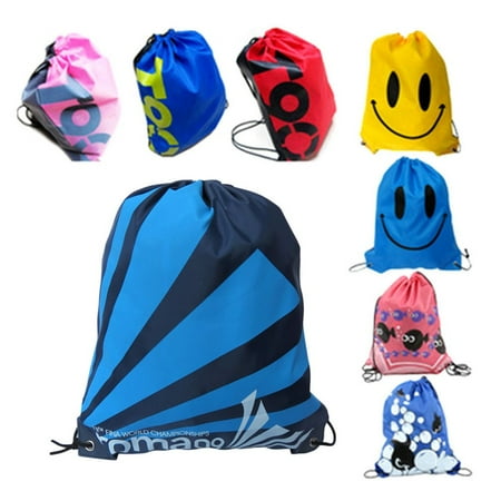 Drawstring Hobo Bag - Swimming Drawstring Beach Bag Sport Gym Waterproof Backpack Swim Dance Fish Pink Fish Pink