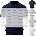 thumbnail image 2 of Mens Short Sleeve Knit Polo Shirts Jacquard Textured V Neck Casual Golf Shirt Stretch Summer Pullover Collared Sweater Old Money Clothes Size 2XL, 2 of 4