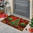 thumbnail image 5 of Christmas Carpet Entrance Door Mat Household Absorbent Nonslip Foot Mat Dirt Proof Mat Bathroom Nonslip Mat Size 15.7x23.6 Inch, 5 of 6