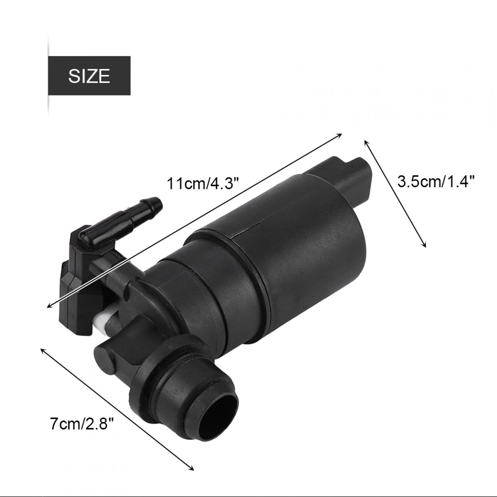 Front & Rear Twin Outlet Washer Pump For Citroën Xsara Picasso (1999-Onwards) – 12V