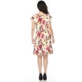 thumbnail image 3 of White Mark Women's V-Neck Empire Dress, 3 of 6
