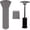 round:89"hx33"dx19"b-grey, variant on DEBGFS MesaSe Pyramid Torch Patio Heater Cover with Zipper and Storage Bag Waterproof Outdoor Heater Cover Dustproof UV-Resisant Wind-Resistant