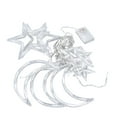 thumbnail image 2 of Star Moon Curtain String Lights, Length 3 Meters 2 Lighting Modes High Safety Decorative Star String Curtain Lights  For Restaurants For Terraces For Gardens, 2 of 8