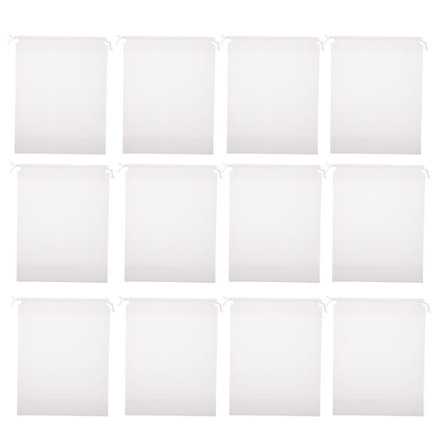 MasteelfCA 25pcs Storage Bags Transparent Frosted Drawstring Storage Bags Shoe Storage Bags