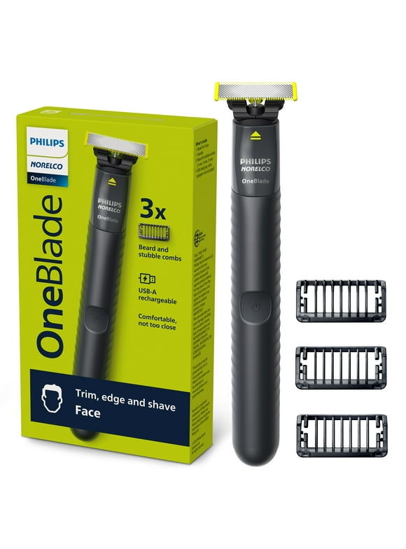 Philips Norelco Oneblade Original Face, Electric Razor and Styler, QP1424/70