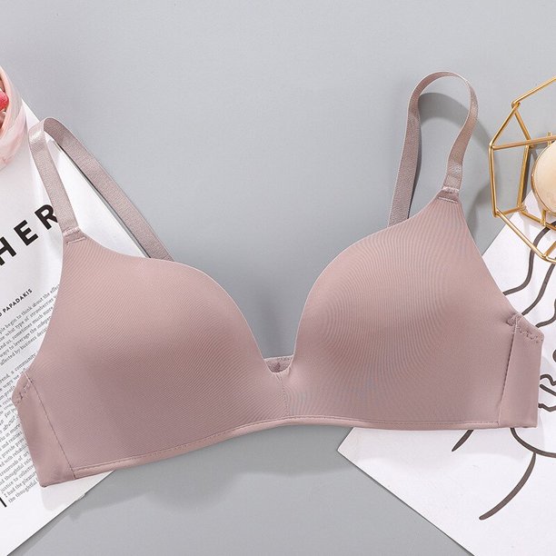 Sujetador de realce sin aros para mujer, ropa interior Sexy, transpirable, fino, 12 colores, fruncido