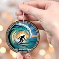 thumbnail image 3 of Man Surfing Ornament – Unique Personalized Ornament Christmas 2025, Custom Text Keepsake for Sports Lovers, Friends & Families, 3 of 4