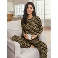 thumbnail image 6 of MINTREUS Pajamas for Women Set 2 Piece Lounge Set Long Sleeve Pjs Long Pants Sleepwear with Pockets, 6 of 8