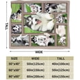 thumbnail image 2 of Husky Blanket Super Soft Warm Fluffy Flannel Husky Dog Throw Blanket Cozy Fuzzy Plush Cute Poppy Stuffed Blankets Gift for Boys Girls Kids Teens Adults 80"x60", 2 of 6