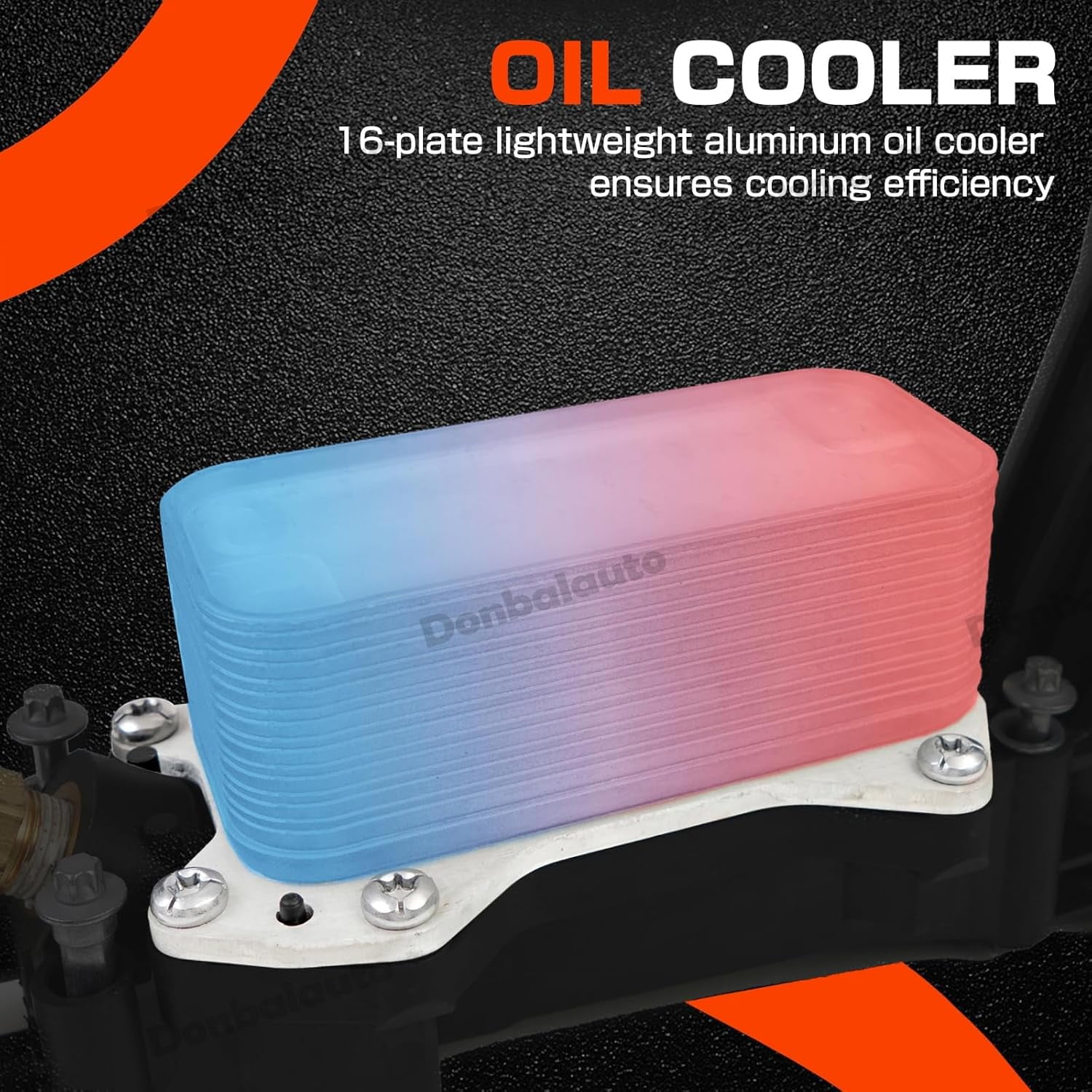 YIUIY Engine Oil Cooler with Oil Filter Housing Adapter Assembly 2014 2015 2016 Compatible with Chrysler 200 300 | Dodge Charger Journey Caravan Durango | Jeep Wrangler 3.6 Replaces 68105583AF