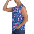 thumbnail image 3 of Lsque Science Experiment Print Men's Cotton Blend Sleeveless Muscle Shirts (S-3XL)- Moisture Wicking, Odor Protection, UPF 30+,Small, 3 of 8