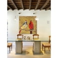 thumbnail image 4 of "Cardinal Conversation" Painting Print on Wrapped Canvas, 4 of 4