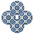 thumbnail image 2 of 15.4" Round Placemat Set of 4 Polyester Fabric Place Mats Non-Slip Dining Kitchen Table Mats for Kitchen Party Decor Intricate Blue and White Tie-dye, 2 of 5