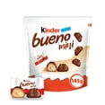thumbnail image 2 of KINDER BUENO Mini Milk Chocolate Covered Crispy Wafers With Hazelnut Cream, 27 Individually Wrapped Mini Wafer Bars Per Pack, 145 g, 2 of 9