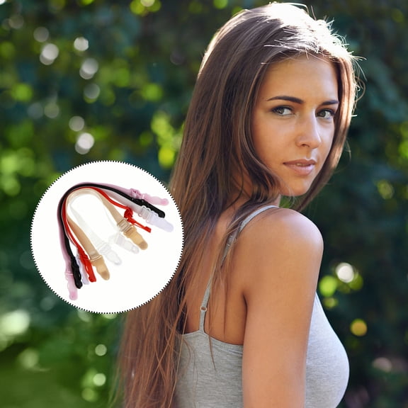 Baluue Bra Strap Holder with Elastic NonSlip Buckles for Women Adjustable Underwear Straps 6pcs Assorted Color