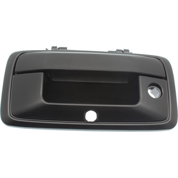 Tailgate Handle Compatible with CHEVROLET SILVERADO/SIERRA 1500 2016-2017/2500 HD/3500 HD 2016-2017 Outside Primed Black with Keyhole and Camera Hole All Cab Types