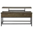 thumbnail image 4 of Byers Ensemble de 3 Pcs Table Basse Relevable et Table d'Appoint Chêne Brun, 4 of 6