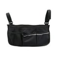 thumbnail image 1 of Bolsa Lateral Ajustable Sunnimix, Bolsa para Reposabrazos, Múltiples Bolsillos, Sillas de Movilidad, Carrito de Bebé, Negro, 1 of 8