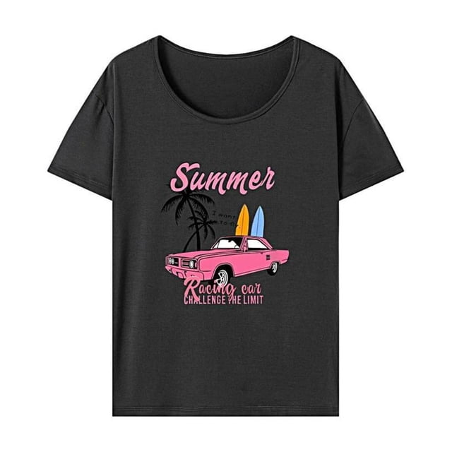 Camiseta para mujer Fernando con cuello redondo básica para deportes de caminata callejera S