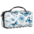 thumbnail image 2 of Herdesigns Butterfly Blue Floral Carrying Case for Nintendo Switch 2 with 20 Game Card Slots, Portable Travel Carry Case for Accessories and Console, 2 of 8