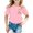 Pink-B, variant on WhouRiu Girls Back To School T Shirts Short Sleeve Crew Neck Cartoon Graphic Tees Kids Comfortable Cute Casual Tshirt,3-4 Years
