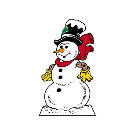 Woodcraft Project Paper Plan To Build Large Snowman - Material Not Included