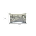 thumbnail image 3 of 24" White Paris Daylight Skyline Lumbar Decorative Pillow, 3 of 6