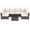 Brown + Beige, variant on IdealHouse 7-Piece PE Rattan Wicker Outdoor Patio Furniture Set - Modular Sectional Sofa with Thick Cushions & Glass Top Coffee Table - Perfect for Garden, Balcony, and Porch Relaxation