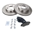 thumbnail image 2 of TRQ Front Premium Posi Ceramic Brake Pad & Rotor Left Right Kit for Civic BKA10834 Fits select: 2006-2009 HONDA CIVIC LX, 2010-2011 HONDA CIVIC VP, 2 of 5
