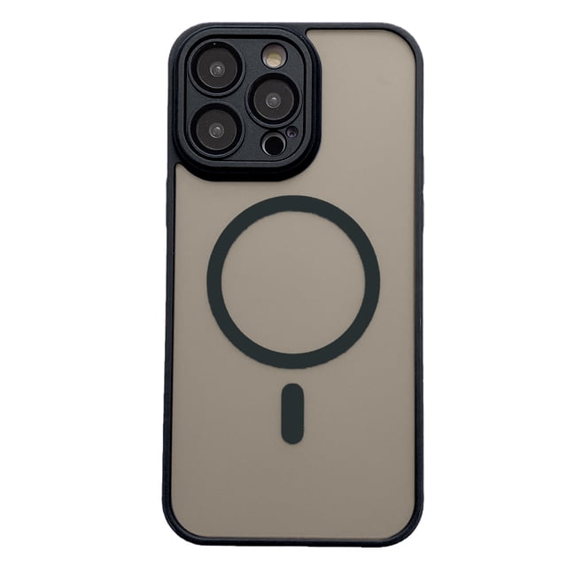 Estuche magnético diseñado para iPhone 15PROMAX, estuche protector delgado y translúcido a prueba de golpes