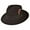 Brown, variant on C-Crown Crushable Wool Felt Fedora Hat - XL - Pecan