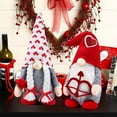 thumbnail image 7 of Ayieyill Valentines Day Decor 2pcs Valentine Gnomes Plush Valentines Day Decoration Valentines Home Table Decor Scandinavian Tomte Elf Gnomes Ornaments Sweet Valentines Day Gifts for Him Her, 7 of 7