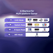 Wireless Game Controller for PC/Android/iPhone/Switch/Steam,Bluetooth Controller with Hall Joystick Trigger,Mechanical Silver