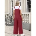 thumbnail image 6 of ANRABESS Women's Overalls Jumpsuit Summer Casual Wide Leg Pants, Loose Bib One Piece Outfit with Pockets and Adjustable Straps, 6 of 8