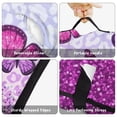 thumbnail image 6 of Purple Butterfly Leopard Pattern Teens Toddler Nap Mat with Pillow, Sleeping Mat Bag for Preschool Daycare 59"x22", 6 of 6