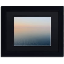Trademark Fine Art "Stillness is the Way" Canvas Art by Kurt Shaffer, Black Matte, Black Frame