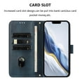 thumbnail image 2 of Wallet Case for iPhone 14 Pro Max, Short Strap PU Leather Case, Premium PU Leather Kickstand Magnetic Folio Cover for iPhone 14 Pro Max with Card Holder, Support Wireless Charging - Blue, 2 of 9