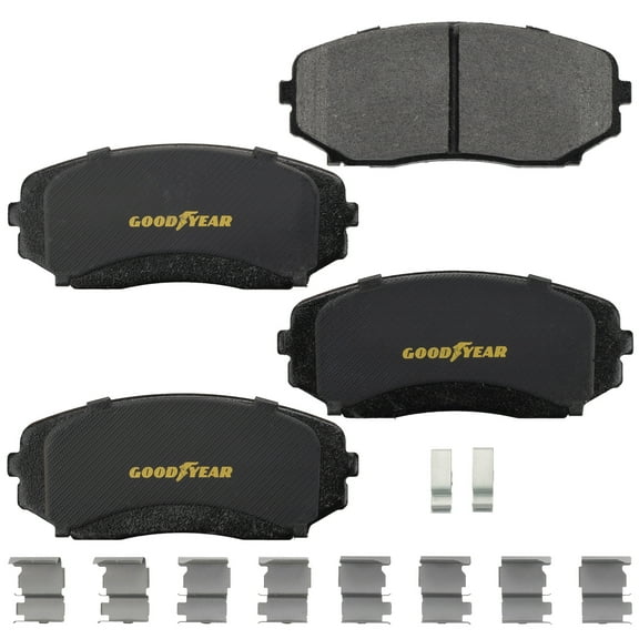 Goodyear Brakes GYD1258 Automotive Carbon Ceramic Truck and SUV Front Brake Pads