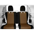 thumbnail image 2 of CalTrend Rear 50/50 Split Bench NeoPrene Seat Covers for 2005-2007 Chevy Uplander - CV393-06PP Beige Insert with Black Trim, 2 of 3