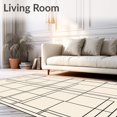 thumbnail image 2 of ODIKA 5' x 7' Machine Washable Non-Slip Area Rug, Geometric rectangle High Traffic Rug, Ivory, 576082, 2 of 7
