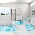 thumbnail image 4 of Dvumao Bedding Accessories, Mixed Colors Bath Mats 5 Set Bathroom Rugs For 5 Pcs Toilet Mats Universal Soft Comfortable Water Absorption Non-Slip Thick Machine Washable Easy Dry Dark Color, 4 of 7