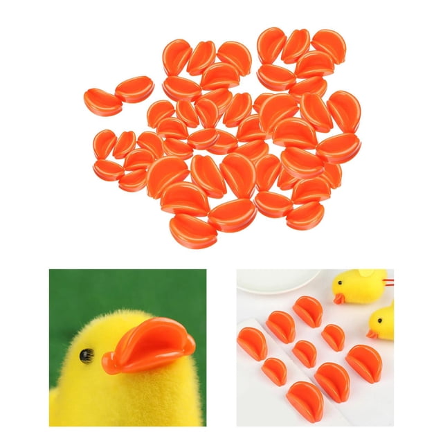 50 Uds. de muñecos de animales hechos a mano para hacer para niños, marionetas, juguete de Pascua, boca de para niñas, accesorios de 18MM 25MM 42MM 54MM BLESIY pico de pato