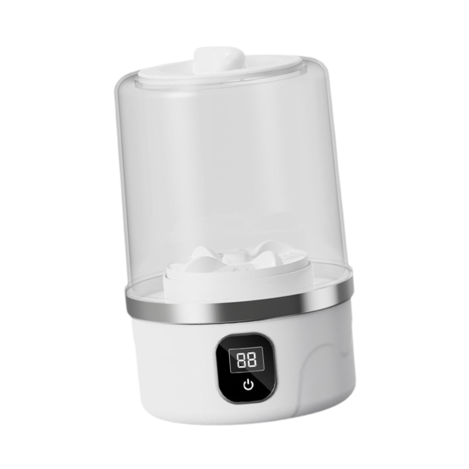 CarpNettore Mini Washing Machine Underwear Bras Socks Washer Rechargeable Laundry Appliances White
